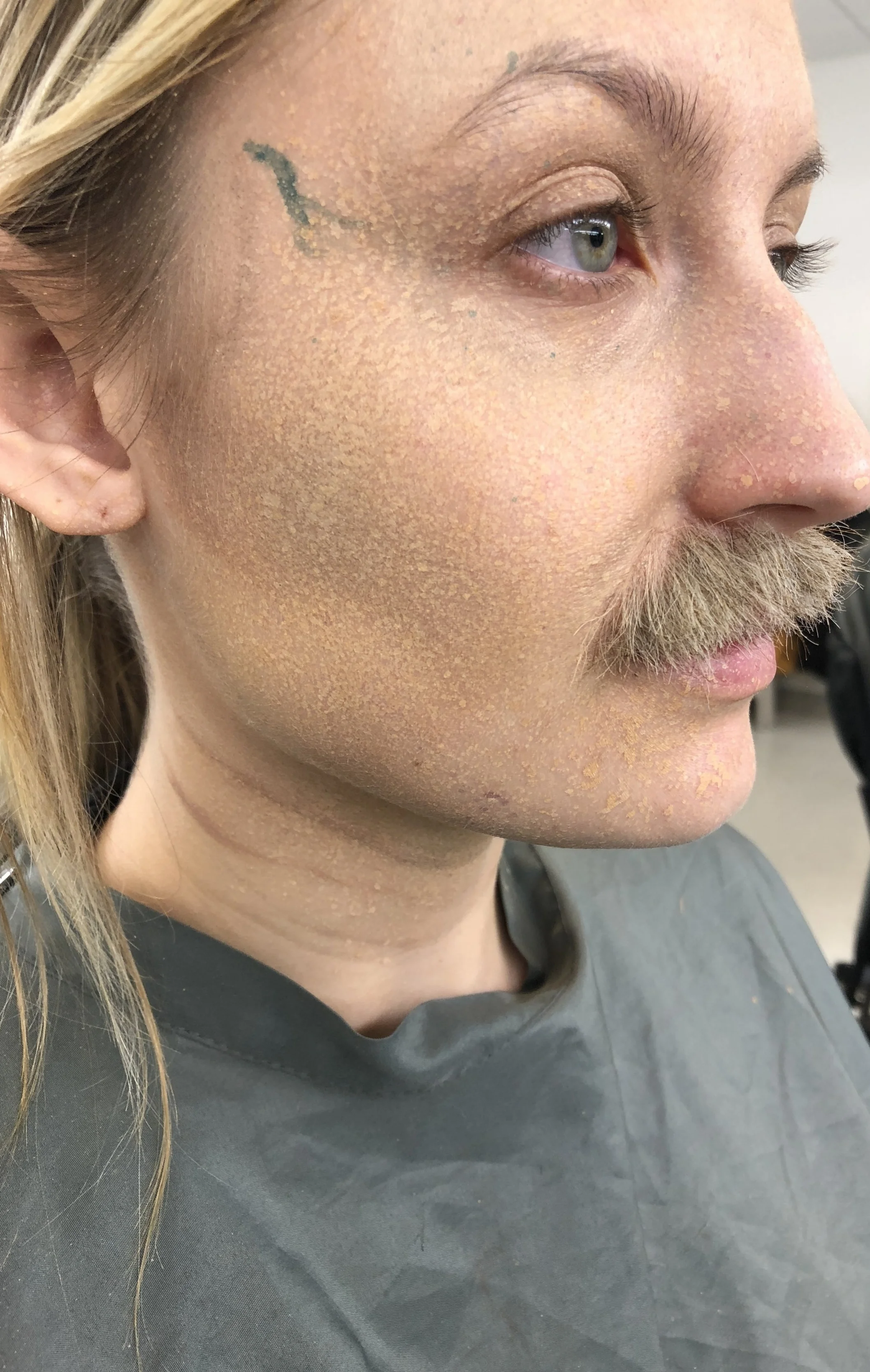 Old Age and Hand Laid Mustache