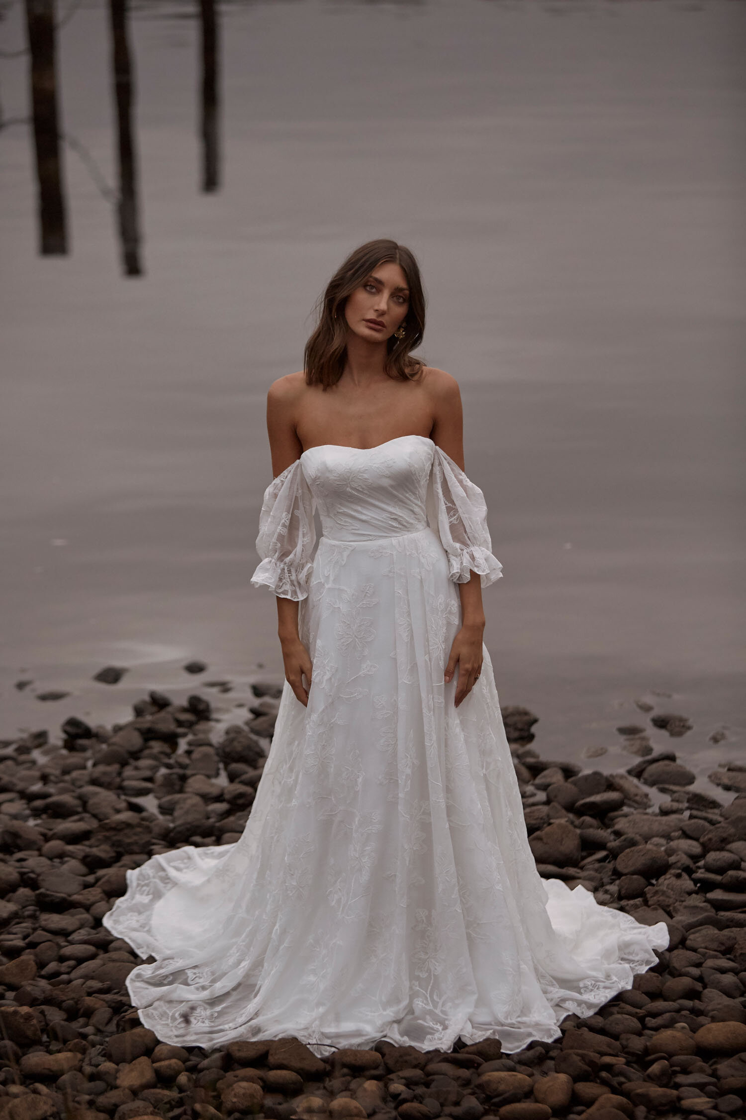 CARMI ML20040 FULL LENGTH A LINE EMBROIDERED LACE SWEATHEART STRAPLESS DETACHABLE SLEEVES ZIPPER CLOSURE WEDDING DRESS MADI LANE BRIDAL 1.jpg