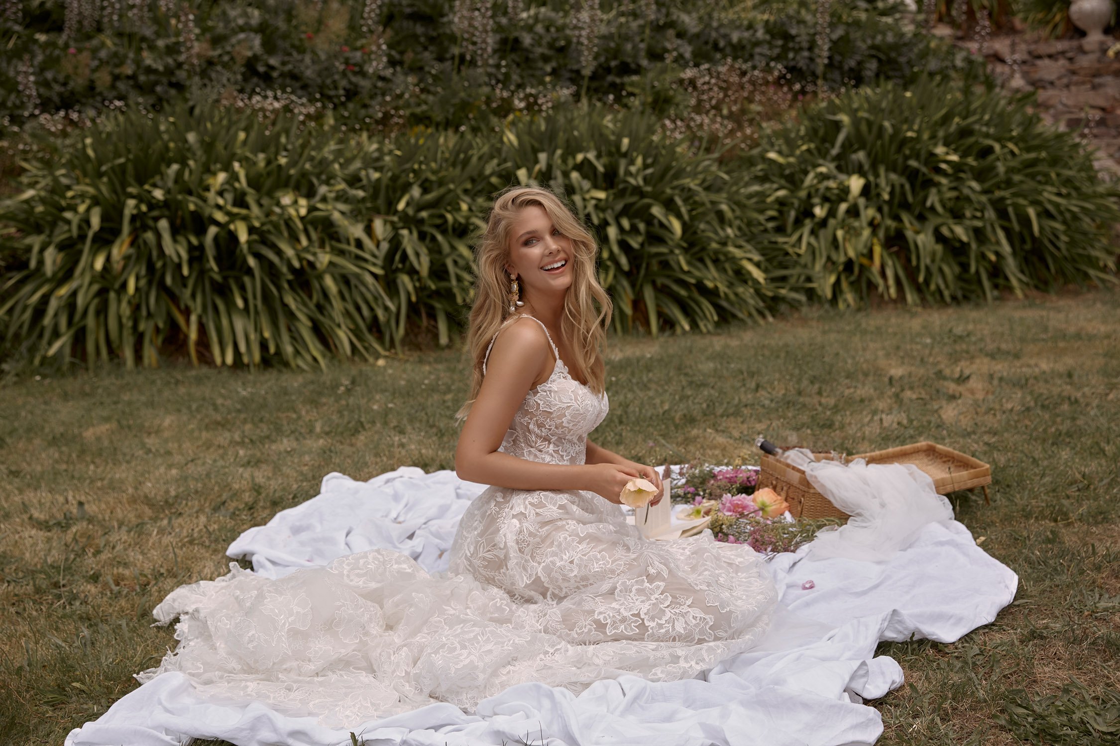 CLEO ML20026 FULL LENGTH A LINE FLORAL LACE GOWN SCOOP NECKLINE THIN STRAPS SCOOP BACK ZIPPER AND BUTTON CLOSURE WEDDING DRESS MADI LANE BRIDAL 7.jpg
