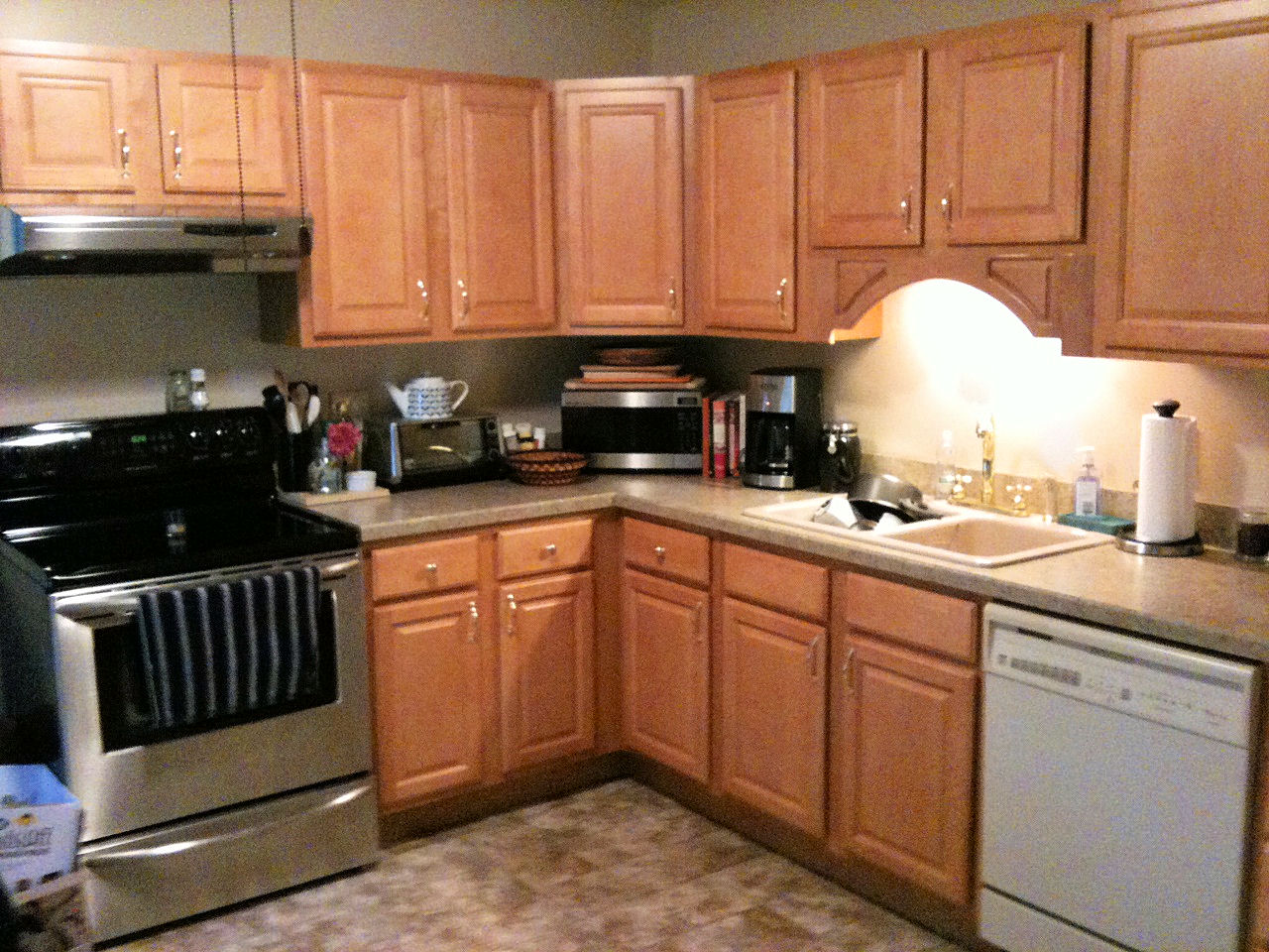 BEFORE - Kitchen when the house was first purchased