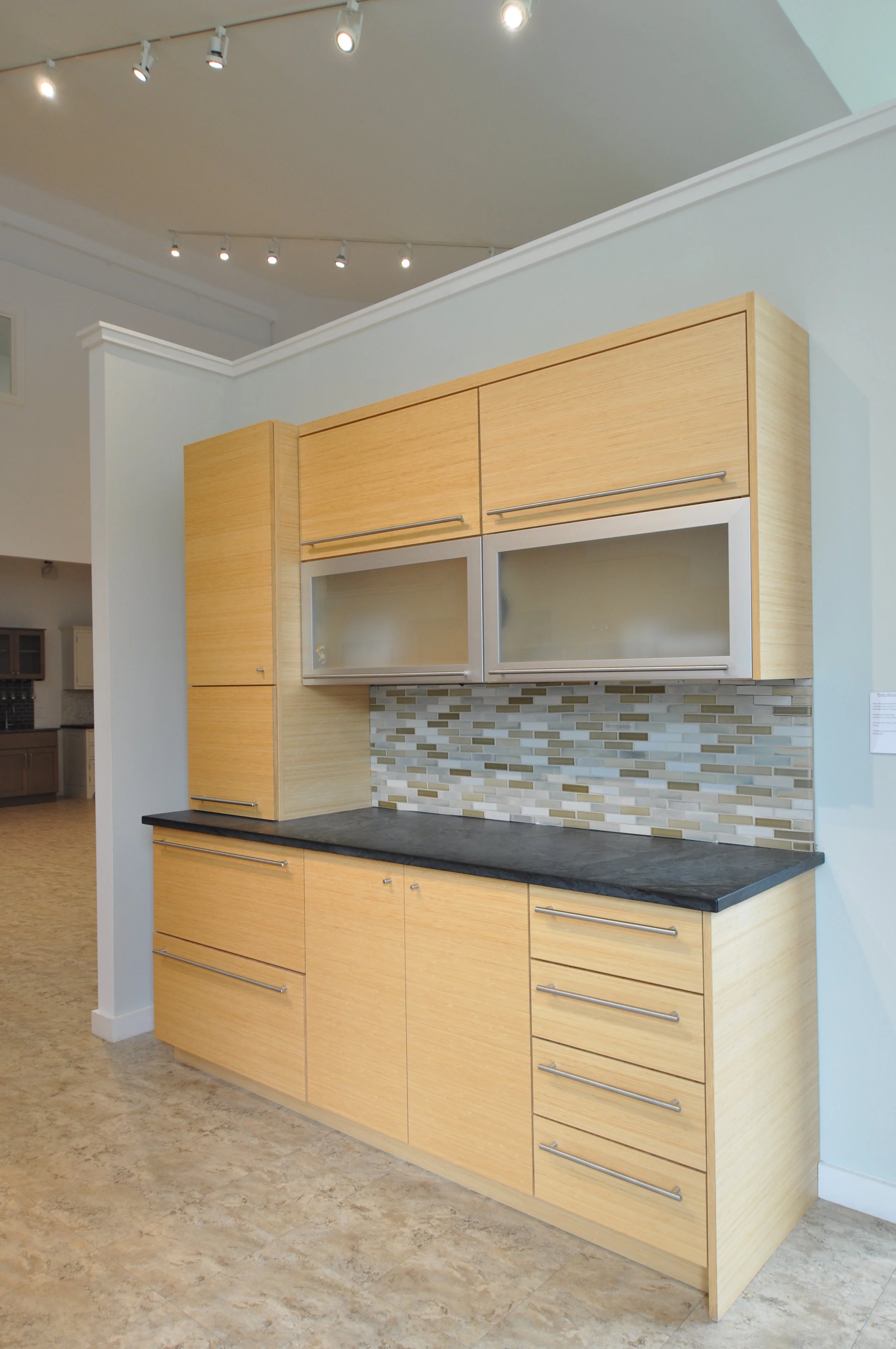  $1,500 + Tax OBO.  Original Price $10,000.00 + Tax.  Bamboo cabinets, soapstone countertops, tile backsplash.  Cabinet hardware included.  SOLD AS IS.  ALL SALES ARE FINAL. 