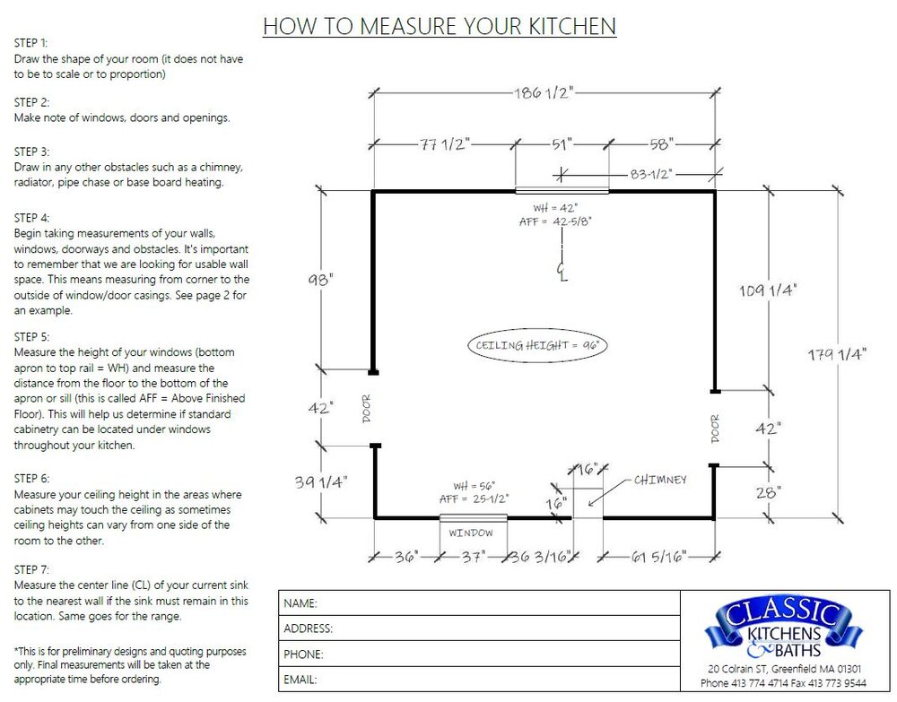 Your Kitchen Classic Kitchens, How To Measure Your Kitchen Cabinets