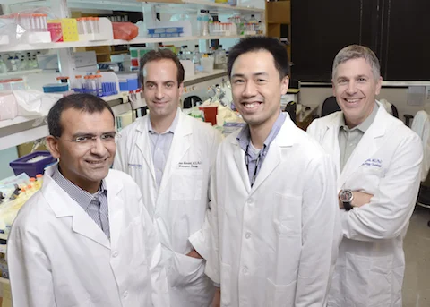 Dr. James Amatruda with UT Southwestern faculty members.