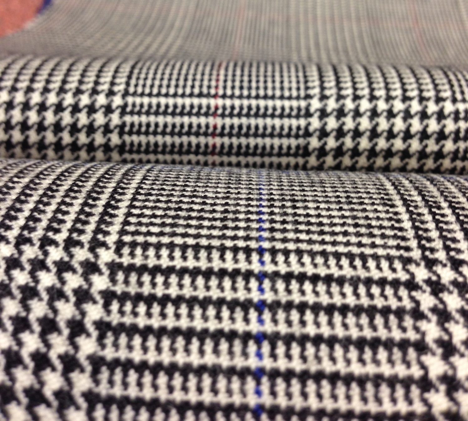 The Prince of Wales fabric - selected from the book at Copperfield tailors
