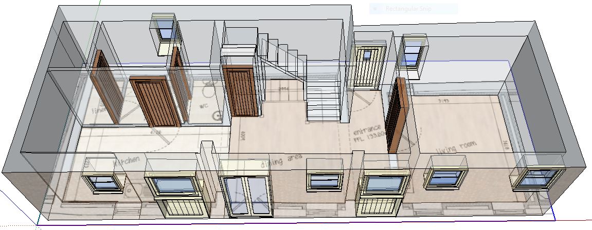 Ground floor barn 2 (diagram using Sketchup)