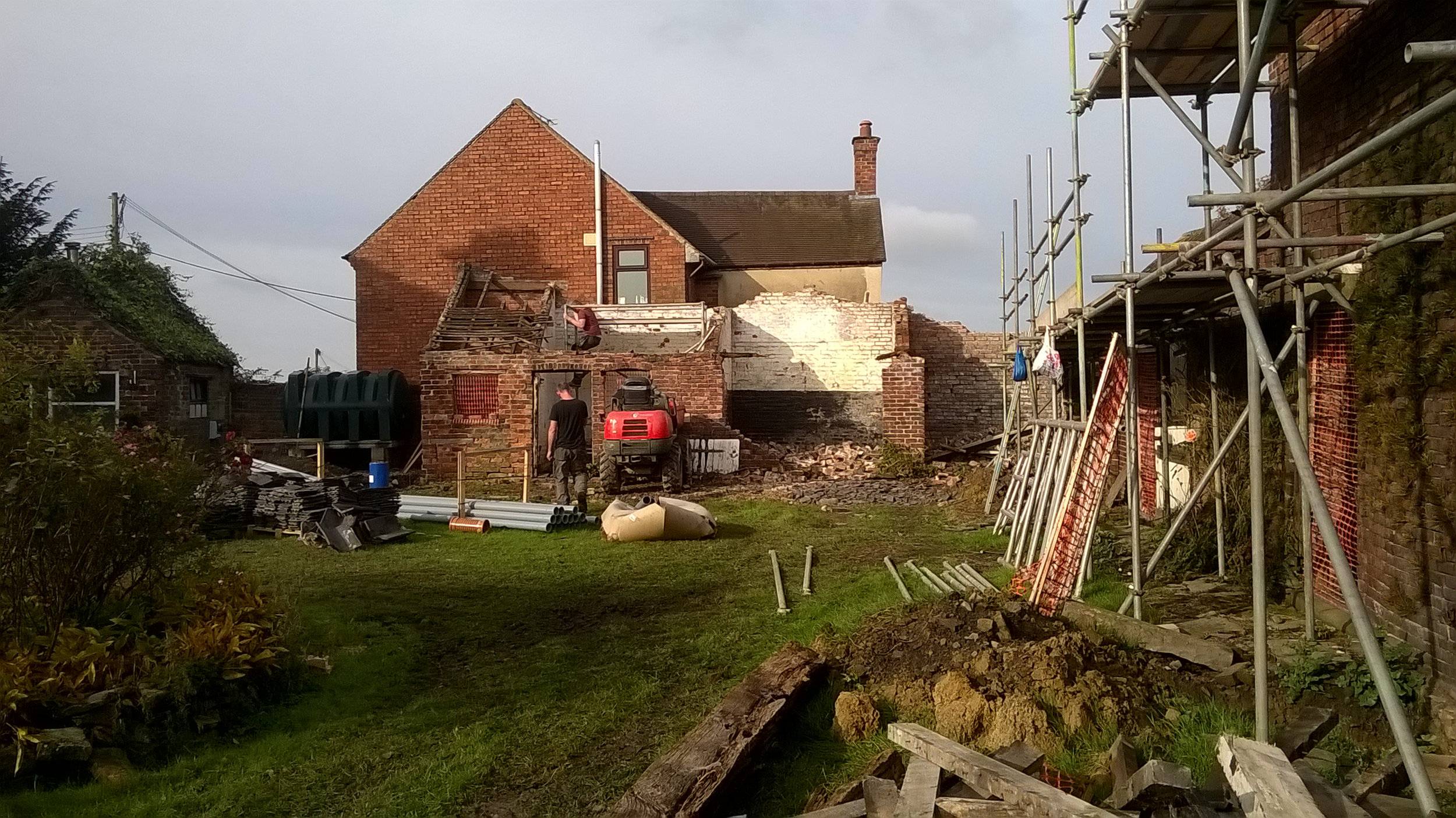  Barn 1 coming down 