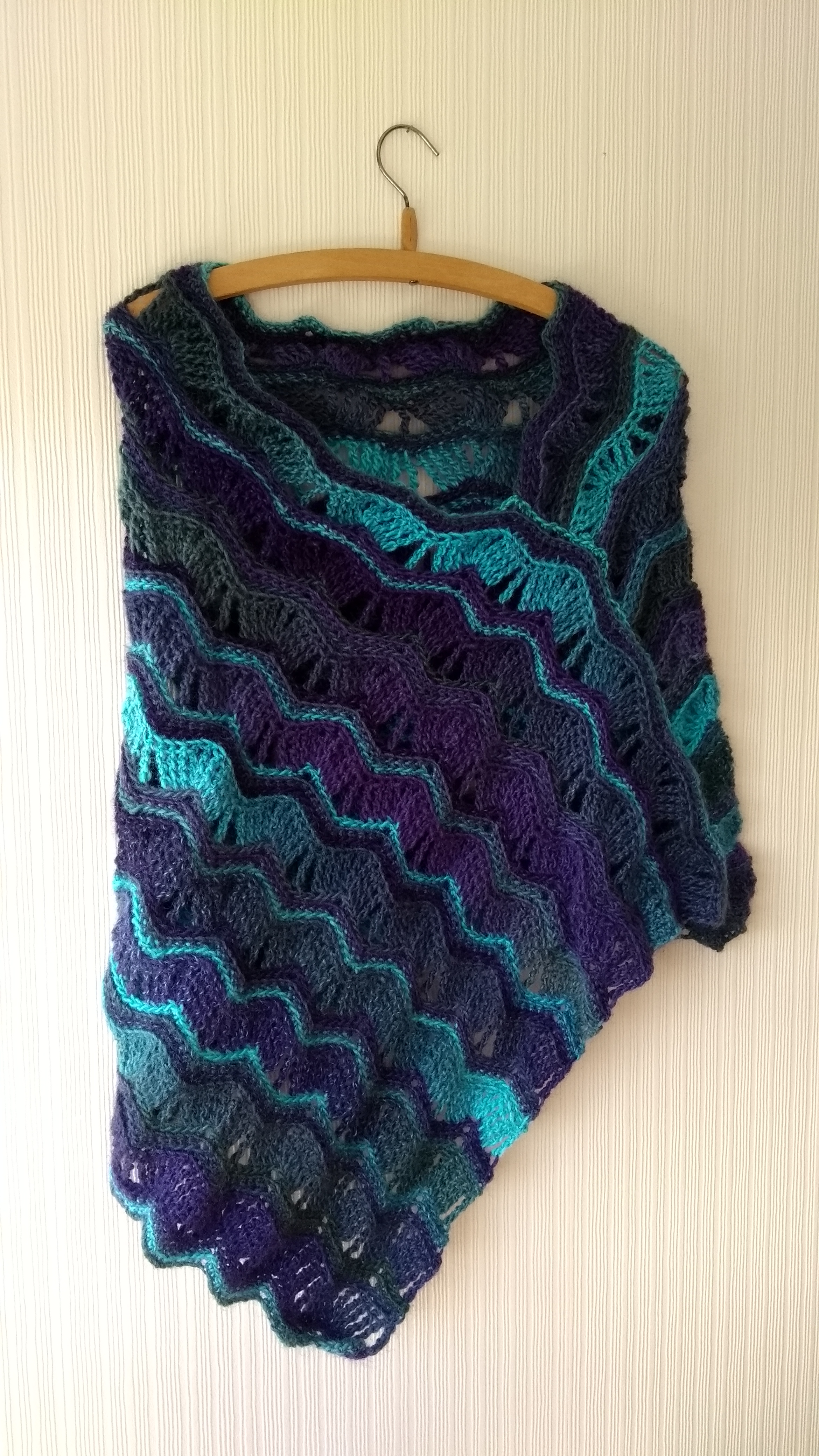 Crochet Asymmetric Poncho