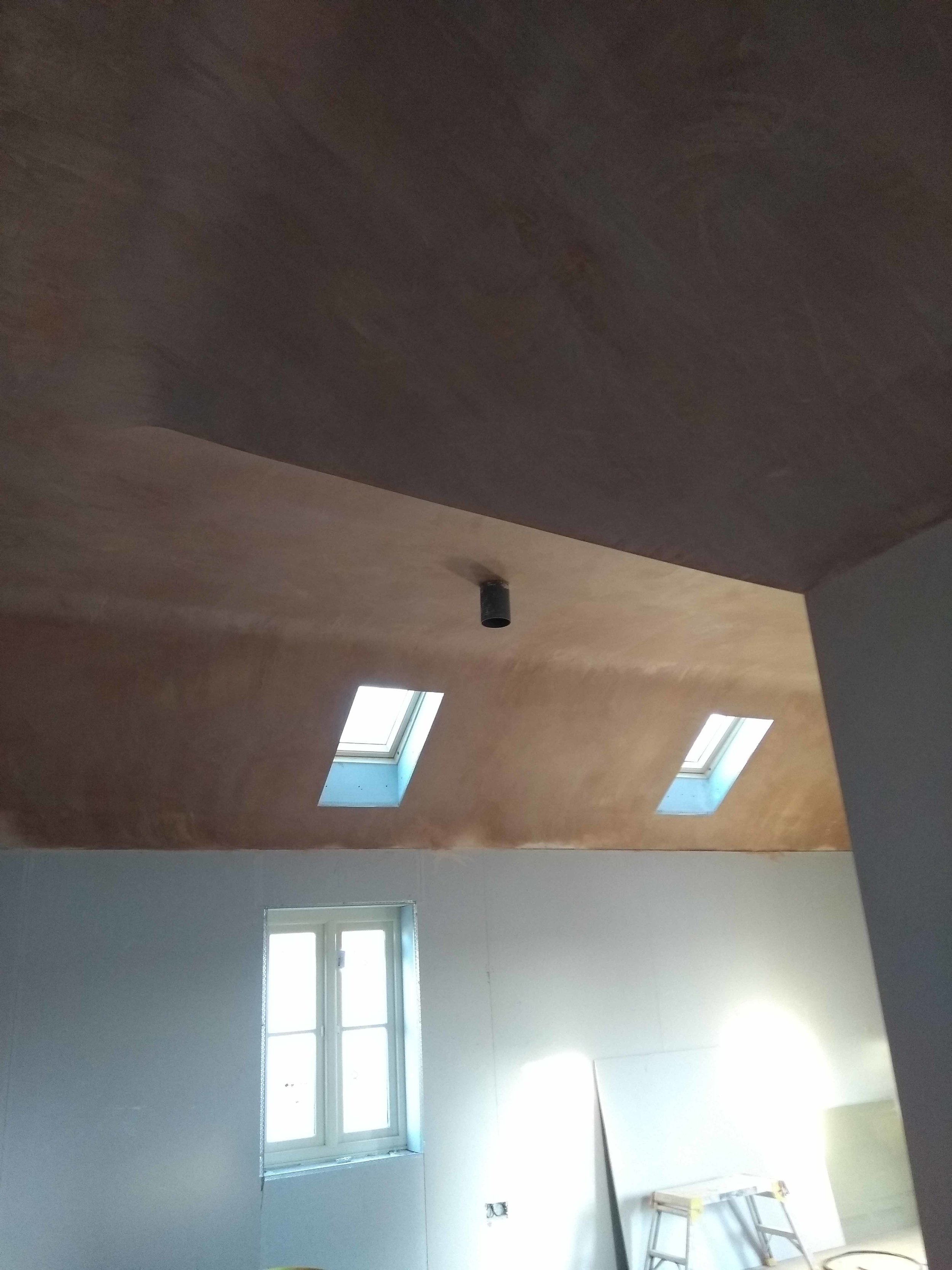 Vaulted ceiling plaster