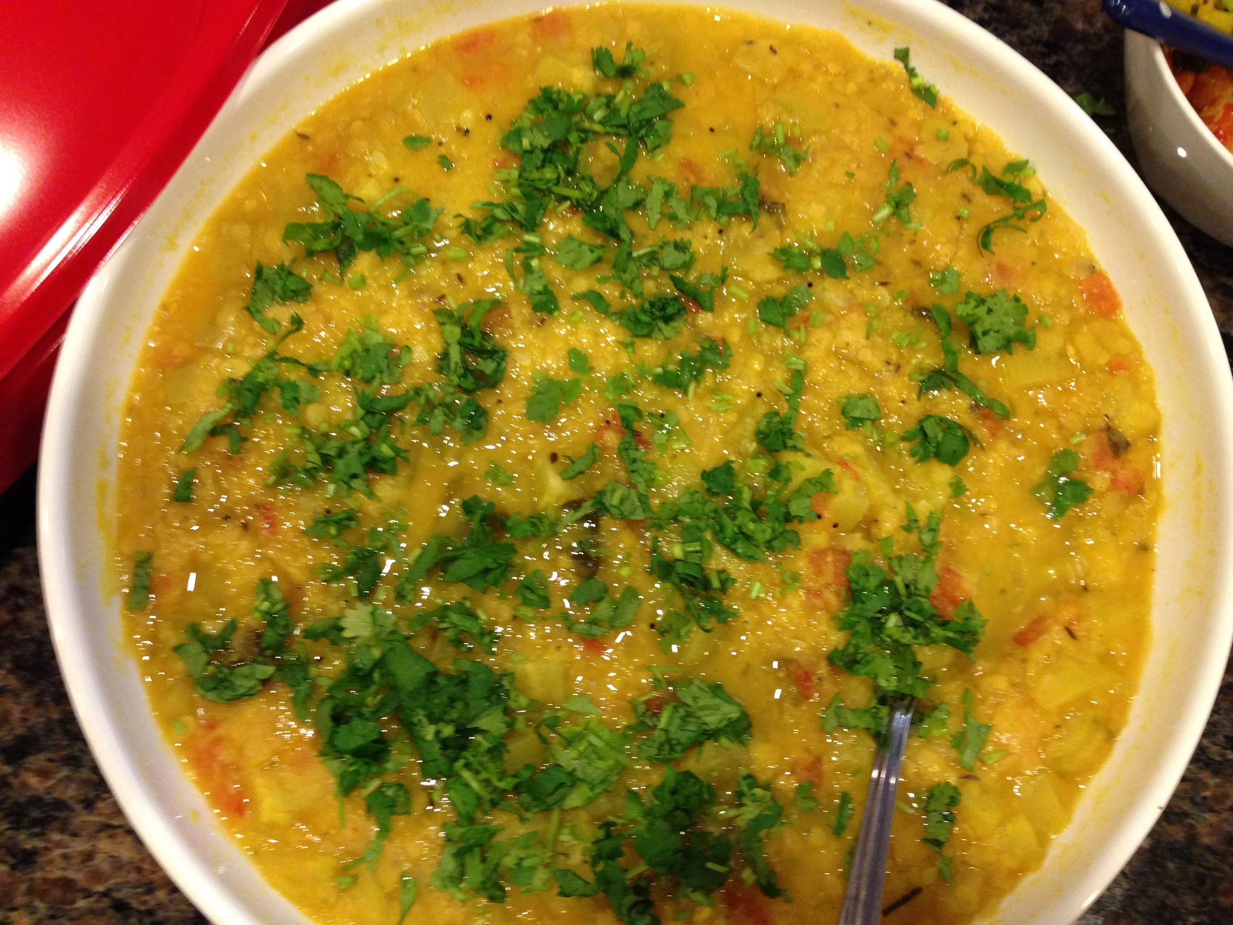  Lentils with Zucchini 