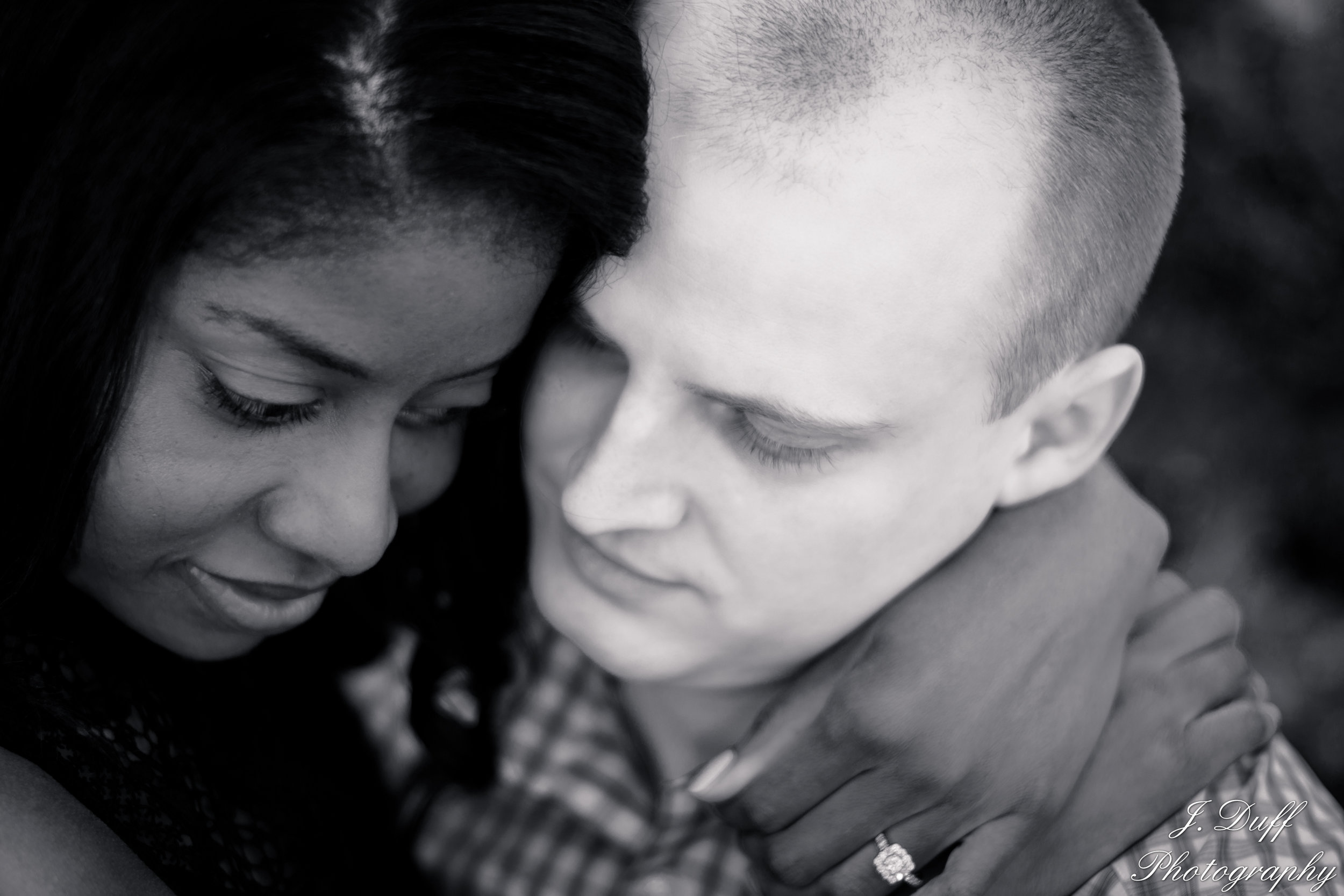 Fountains Golf Course Wedding - Royal Oak Photographer – Deanna & Shane Black and white engagement.