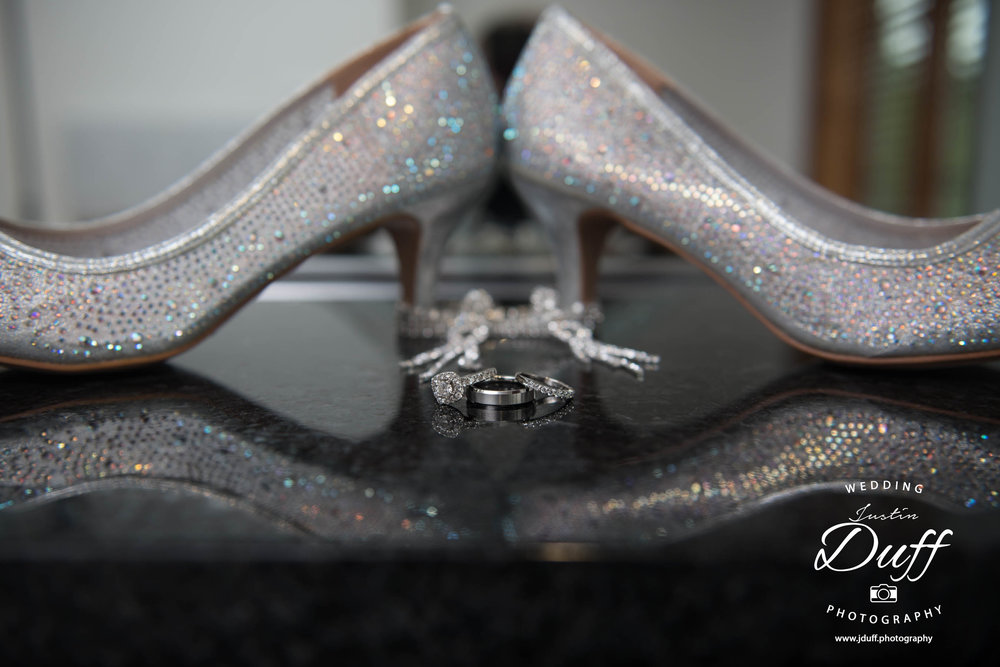  Fountains Golf Course Wedding - Royal Oak Photographer – Deanna &amp; Shane wedding rings and shoes &nbsp;reflecting 