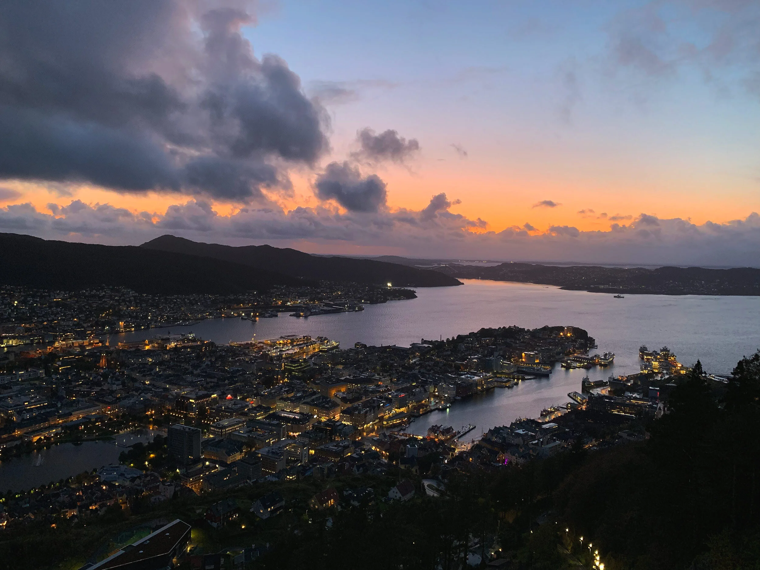 Fjord Sunset, Bryggen, Norway