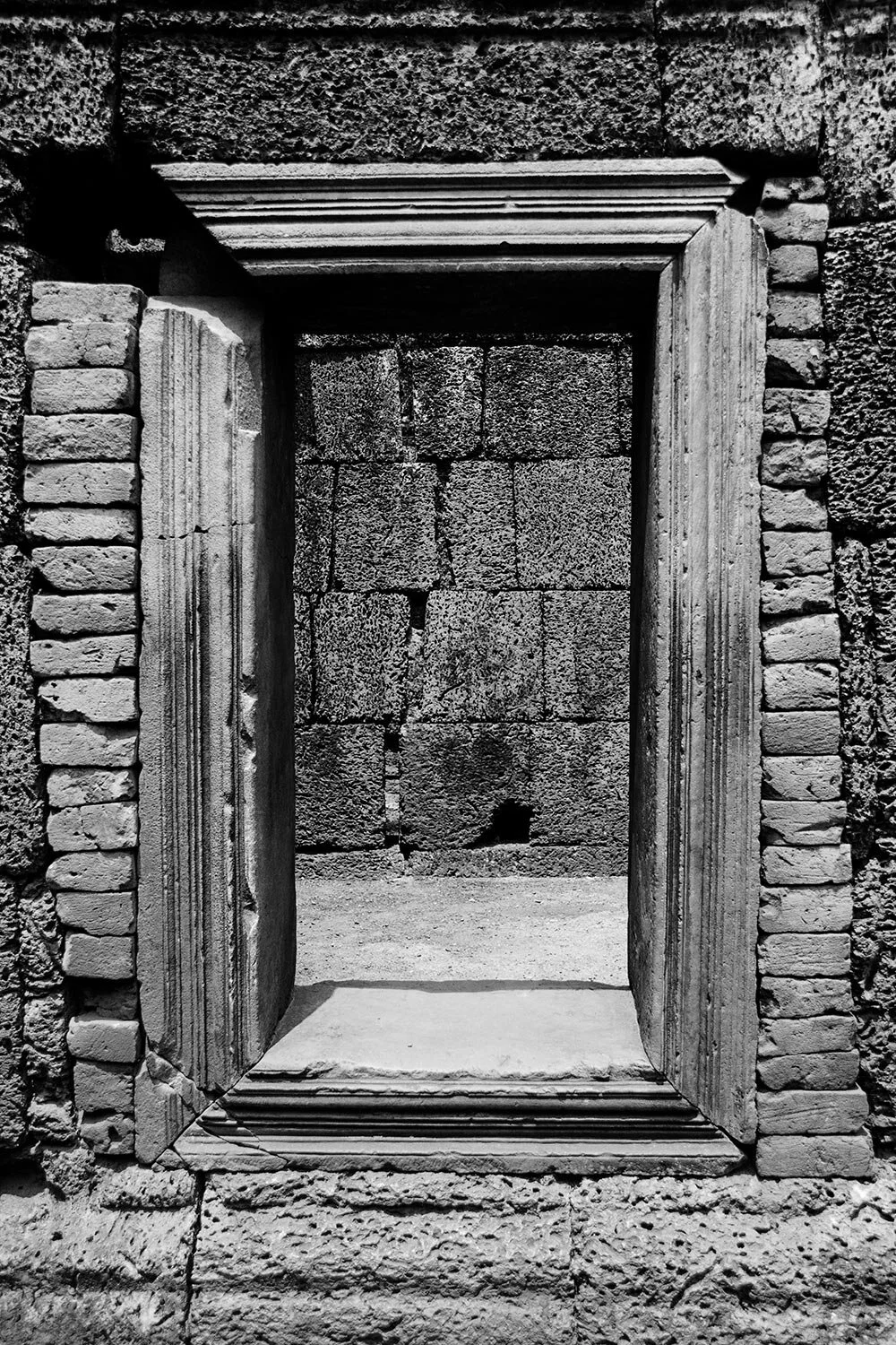 Window in Cambodian Temple