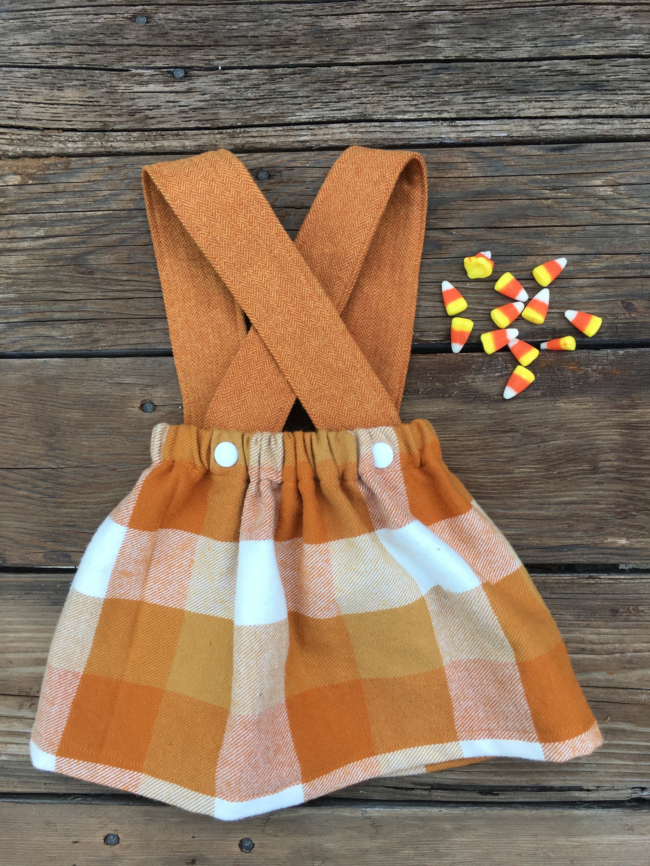 Suspender Skirt_Pumpkin Straps Plaid Skirt_002.JPG