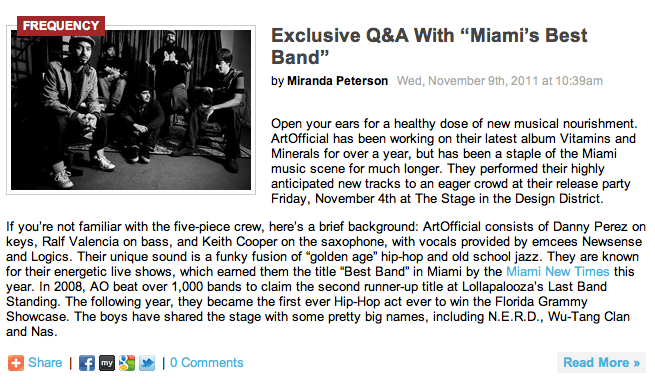 Music / Interview / Pop Culture