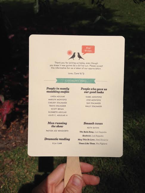 Short and sweet and hot ceremony