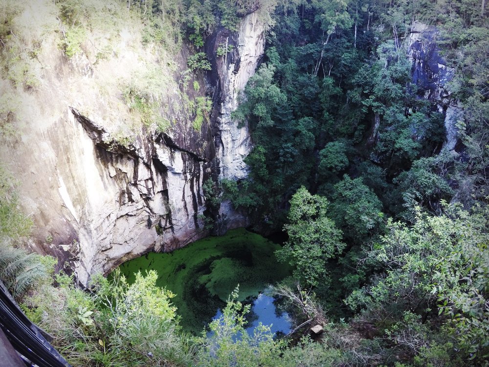 Volcanic crater