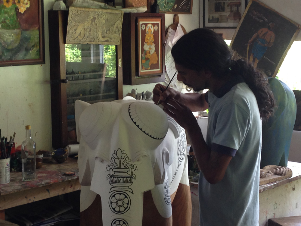 Artisan at the woodworking shop