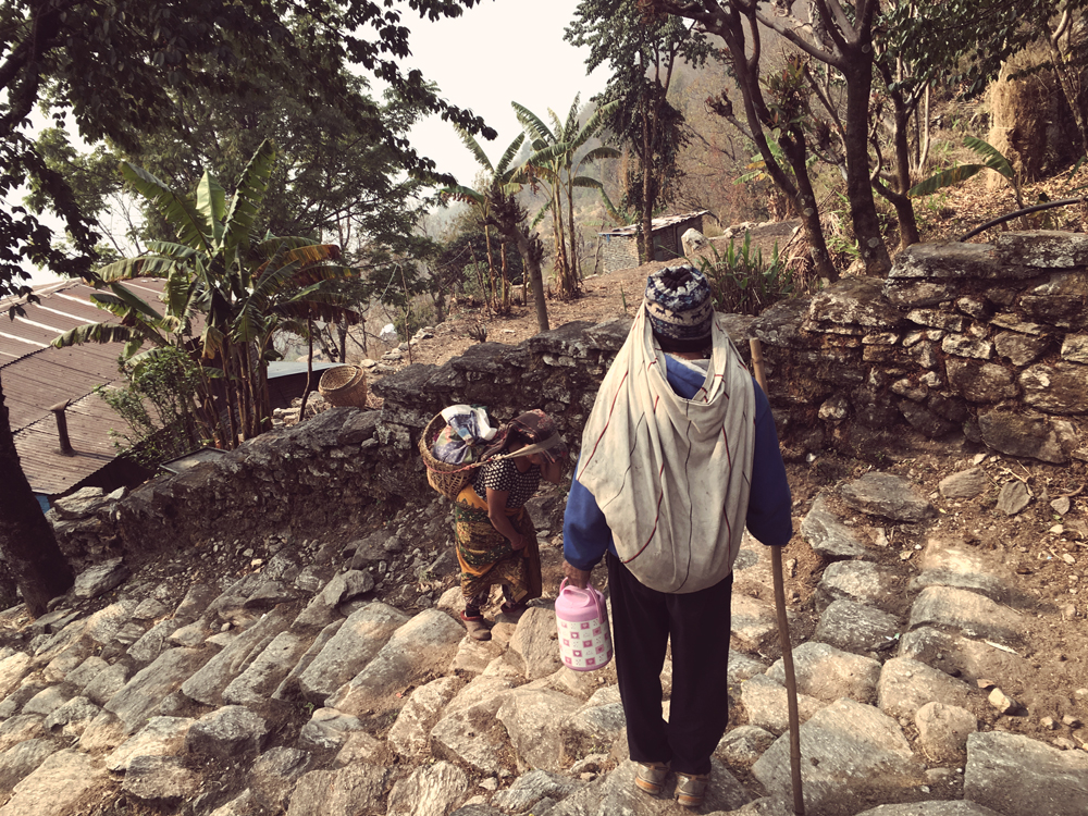Stairs are just a daily part of life for the locals