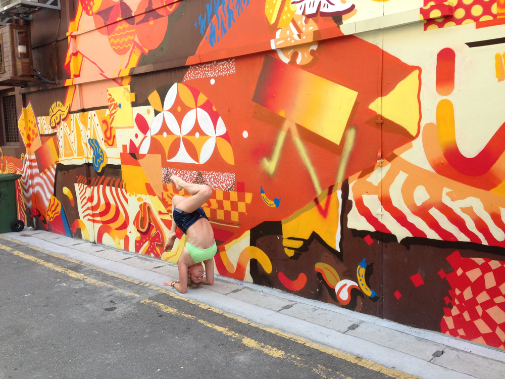 Street Art + Yoga in Singapore