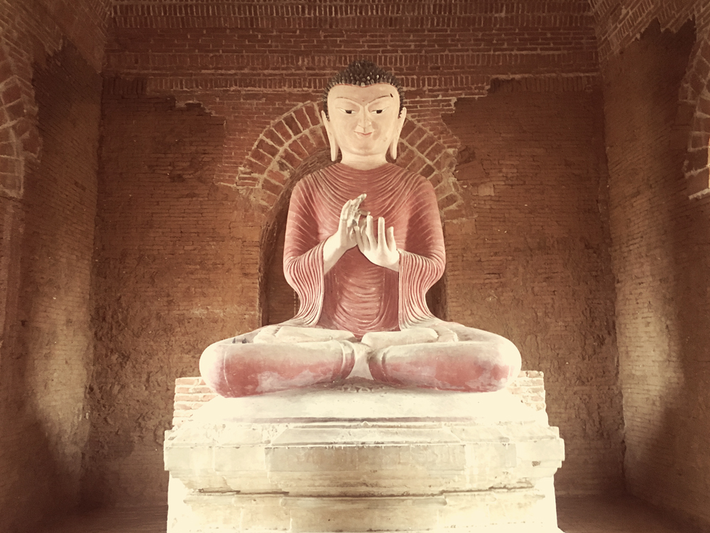 Many pagodas house Buddha statues
