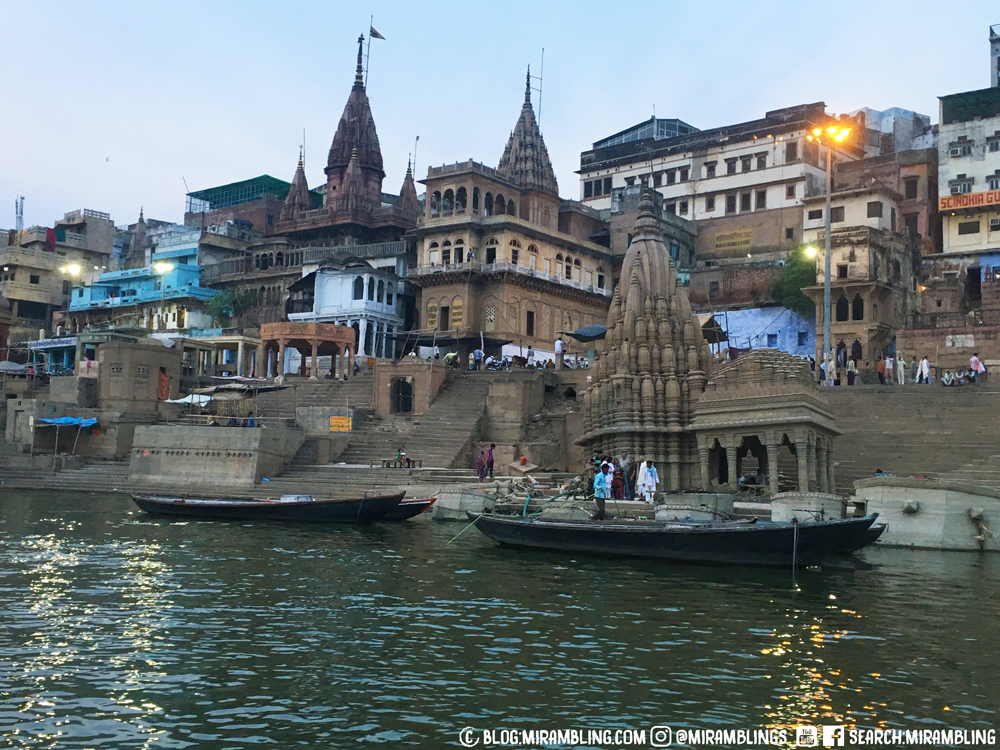 The banks of the Ganges in Varanasi