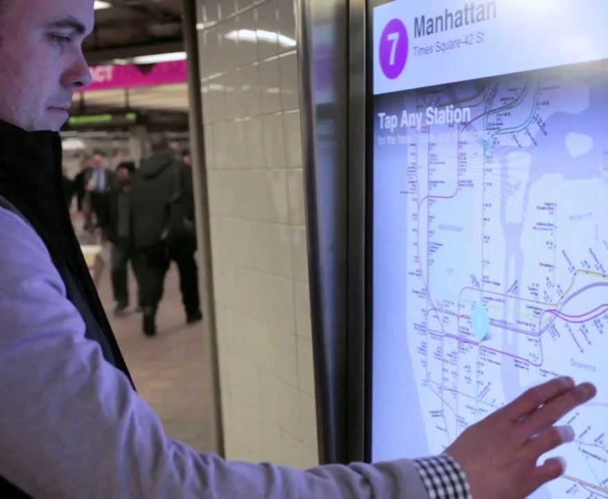 New York City MTA "On the Go" Information Kiosks