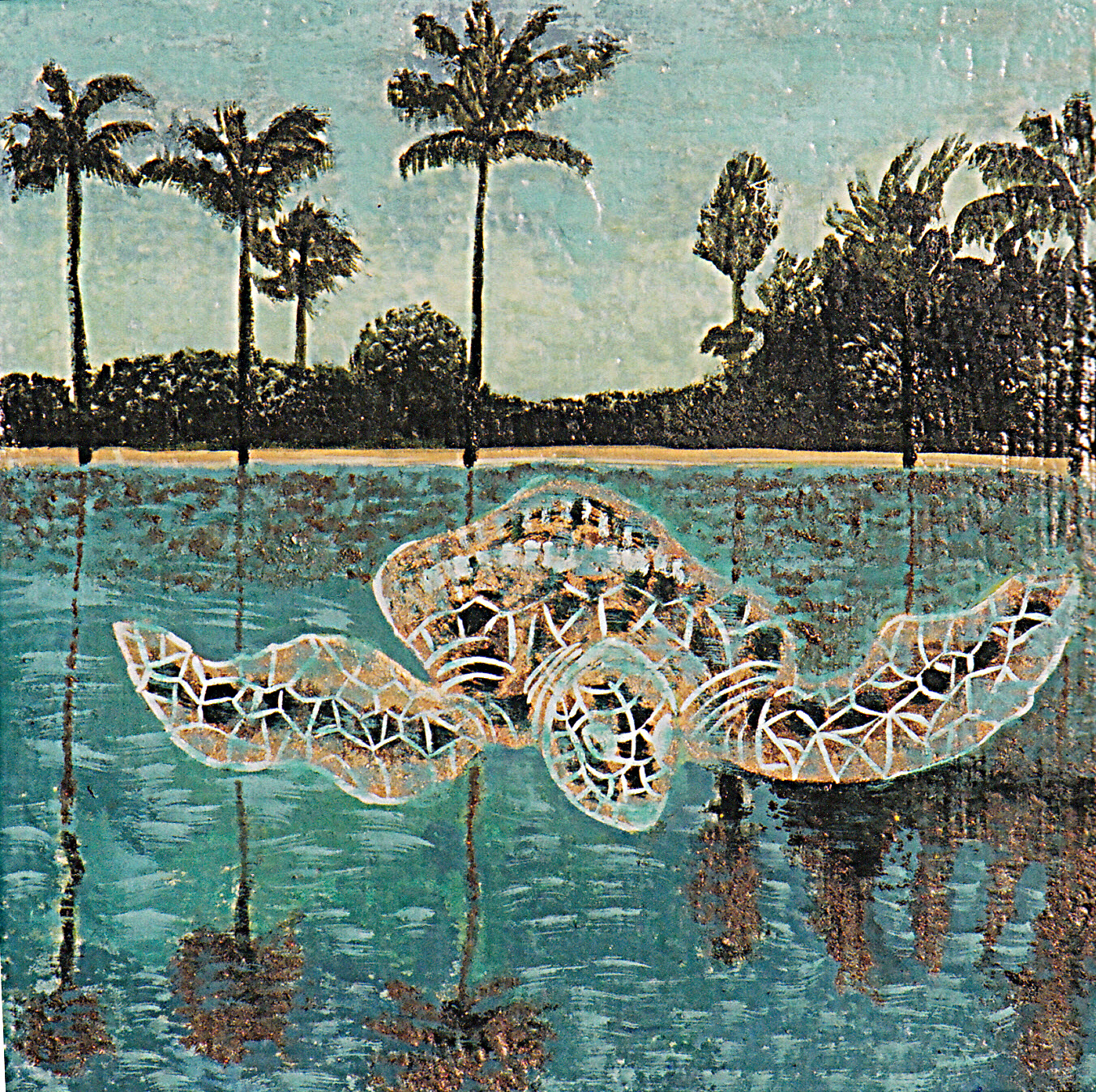 Tortuga in Lake Florida by Eliza M Schmid
