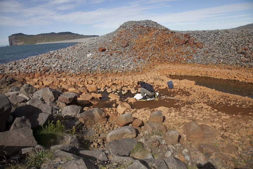 Creating new work at a residency at the BAER Art Center in Iceland