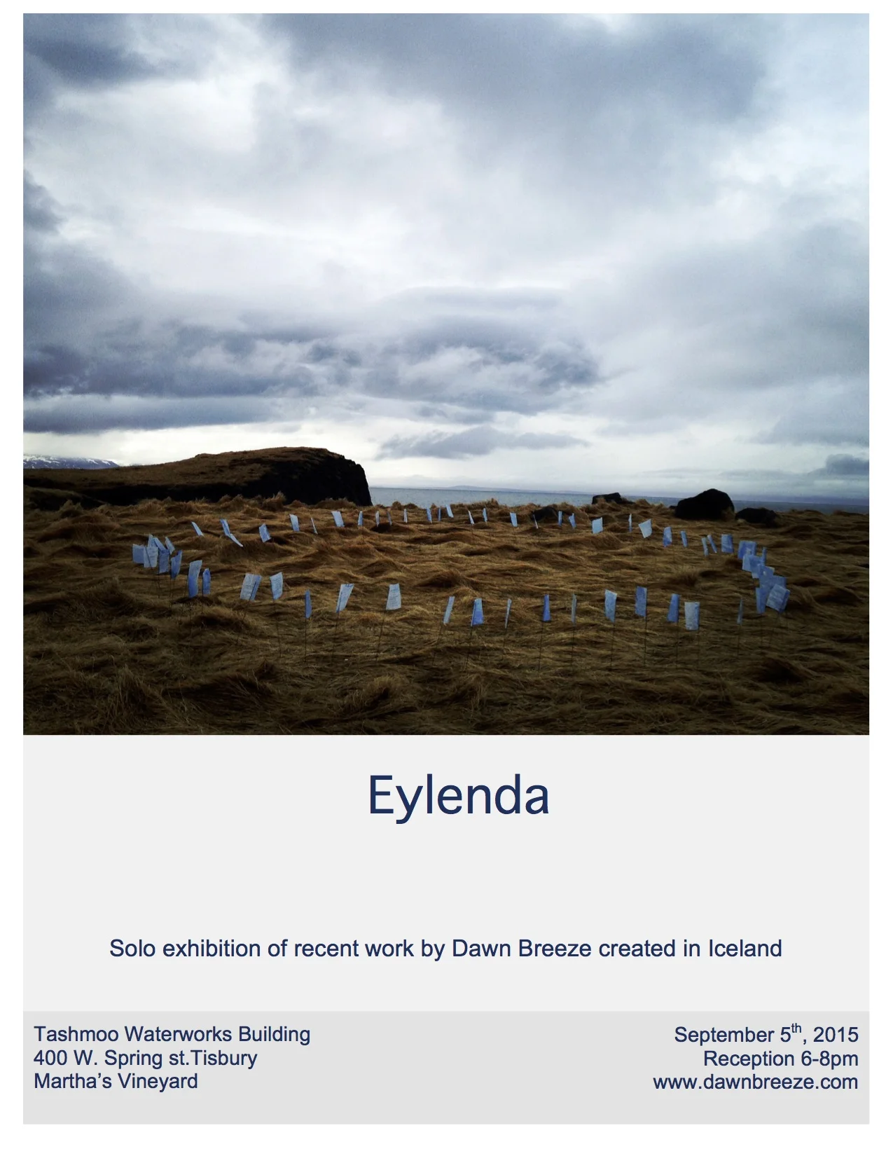 'Eylenda' a solo exhibit, September 5th