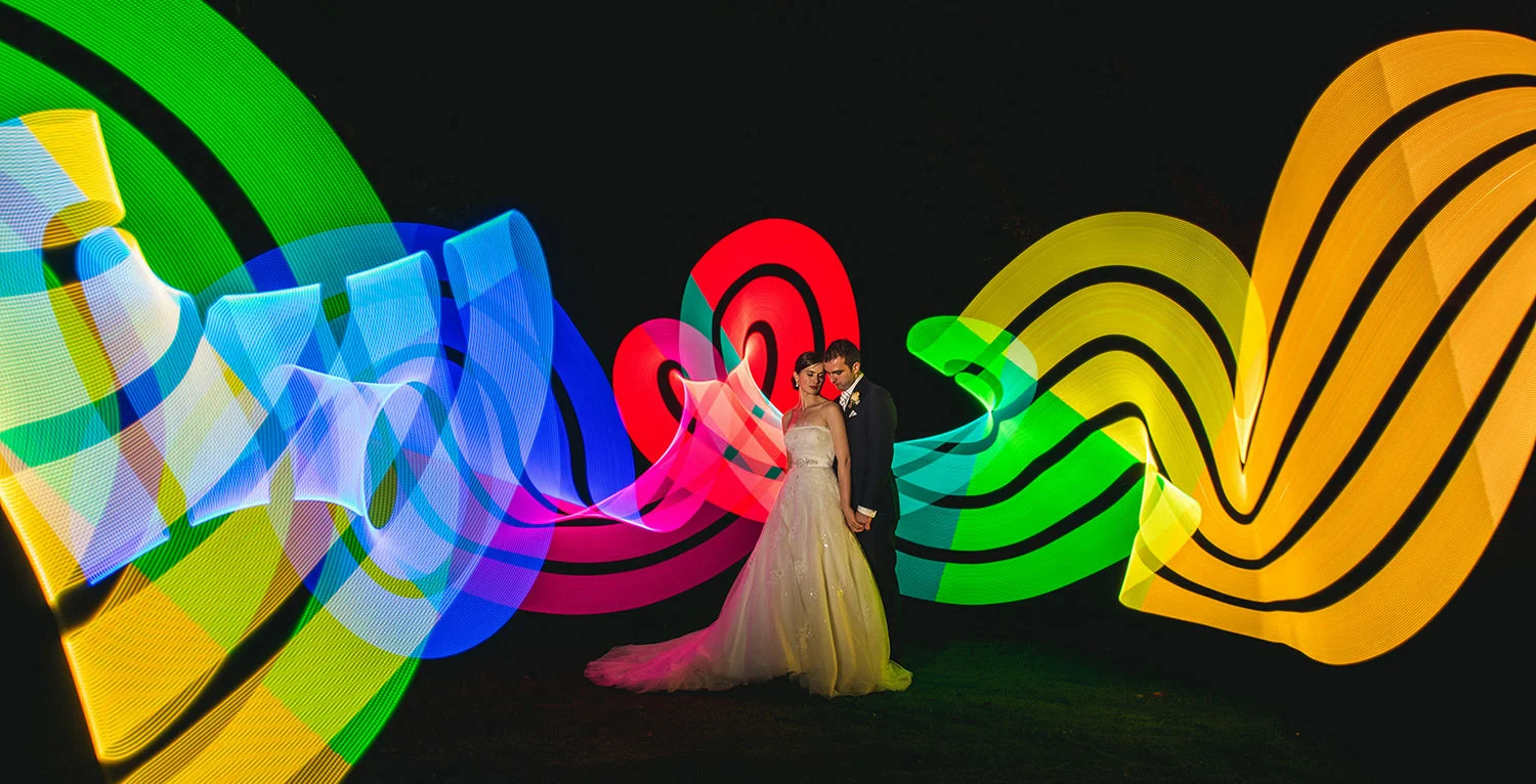 Pixelstick wedding Photos