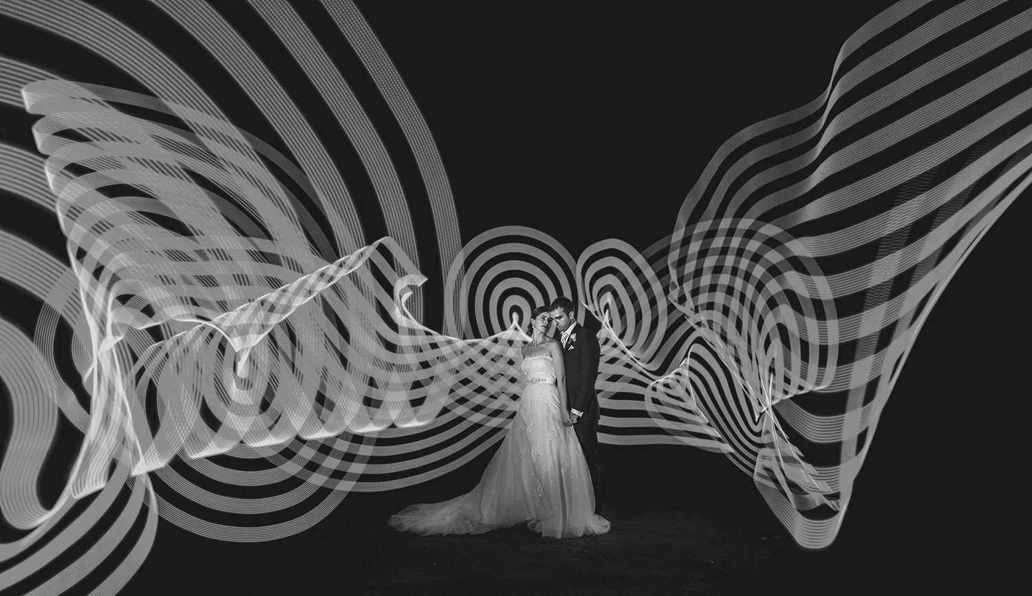 Pixelstick wedding Photos