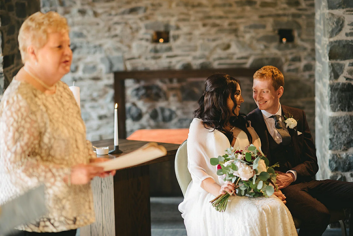  The Carriage Rooms at Montalto Wedding Photos. Humanist Wedding Northern Ireland 