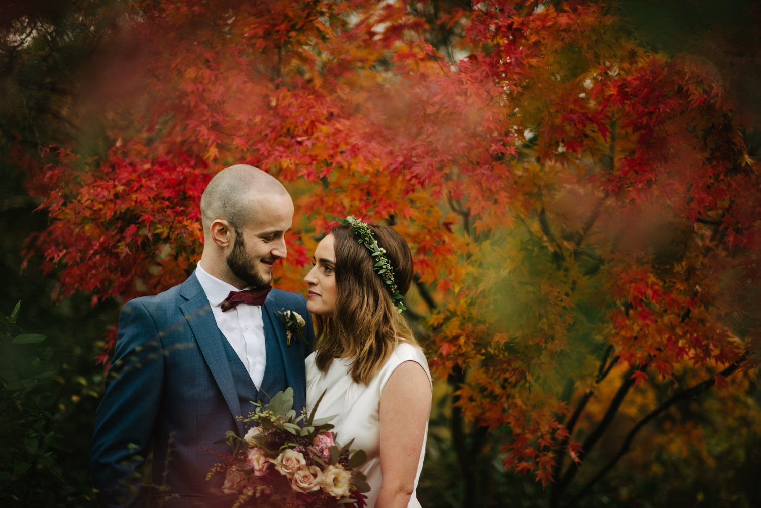 Larchfield Winter Wedding Photos, Belfast wedding photographers