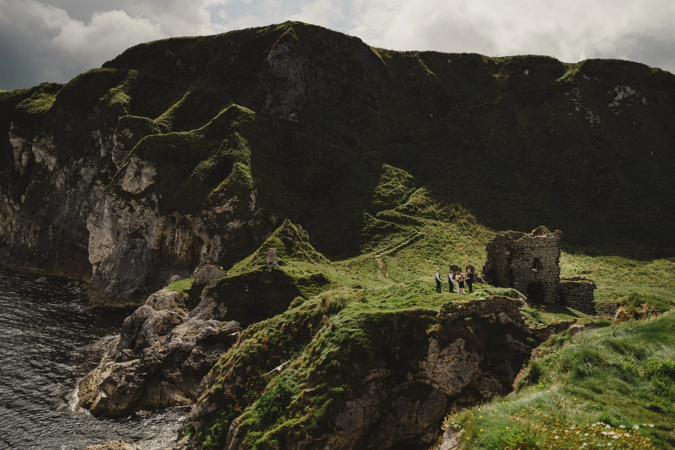  Kinbane Castle Irish Elopement photos 