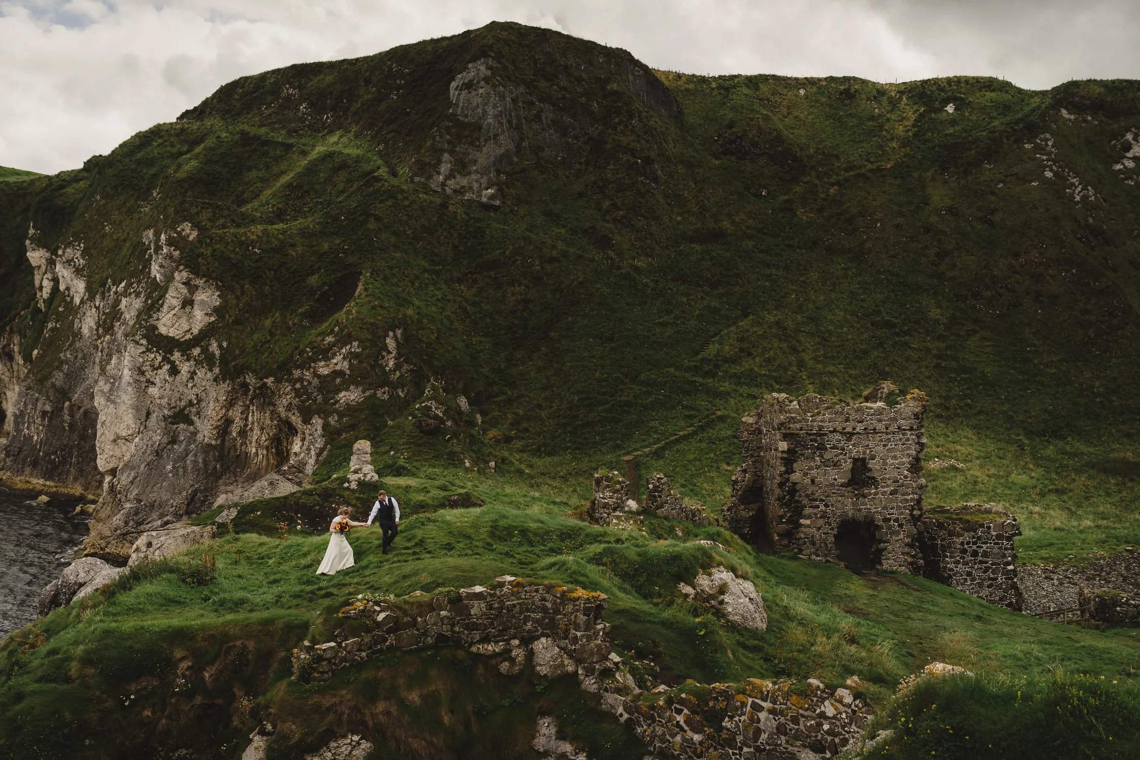  Kinbane Castle Irish Elopement photos 