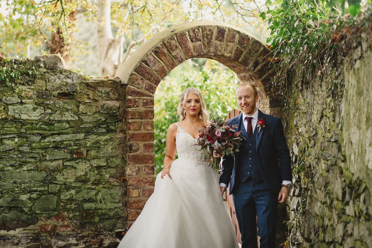  Melissa and PaulÕs autumn wedding at Ballydugan Mill in Downpatrick. 