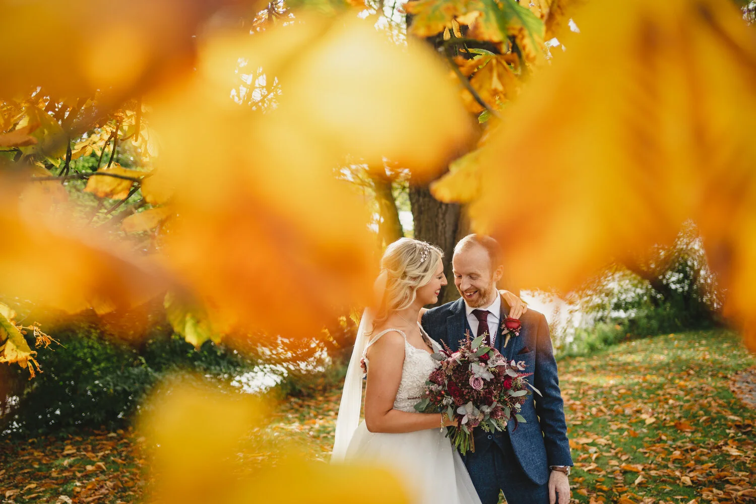  Melissa and PaulÕs autumn wedding at Ballydugan Mill in Downpatrick. 