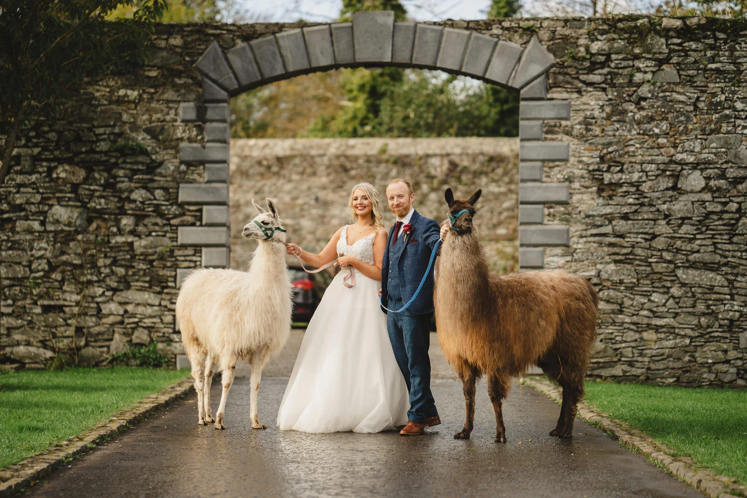  Melissa and PaulÕs autumn wedding at Ballydugan Mill in Downpatrick. 