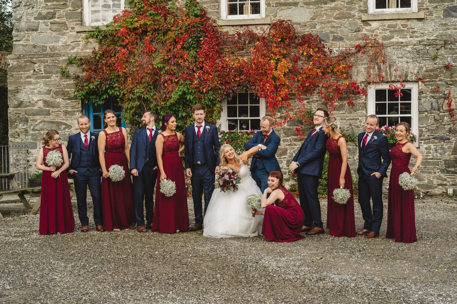  Melissa and PaulÕs autumn wedding at Ballydugan Mill in Downpatrick. 