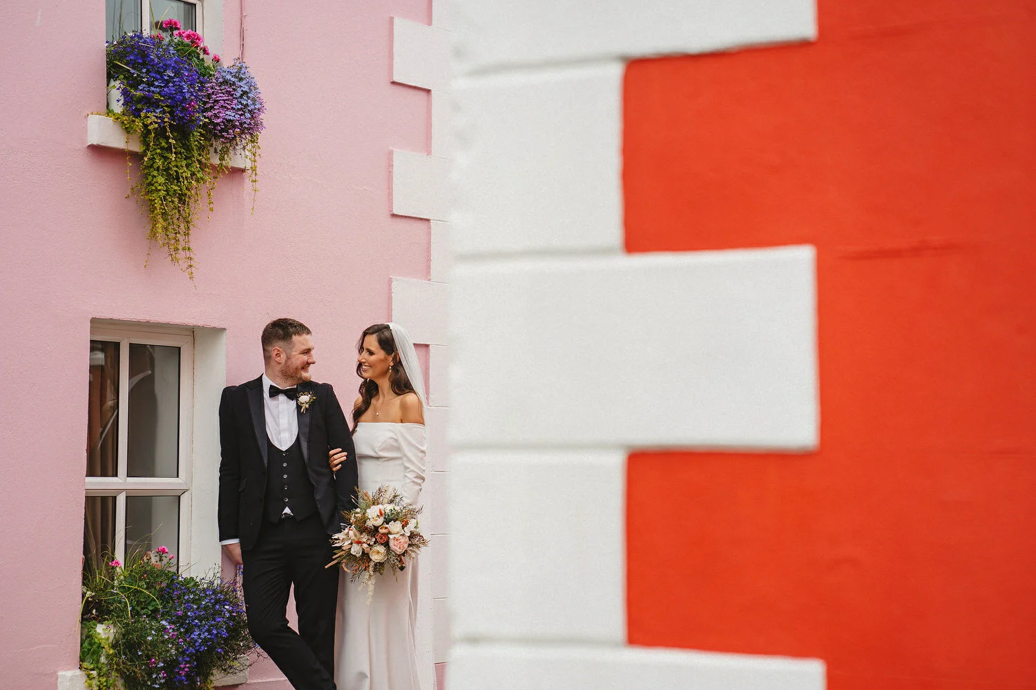  Carlingford Four Seasons Hotel Wedding Prices. Wedding Photos. Wedding Photography. Carlingford Priory. Carlingford colourful buildings.  