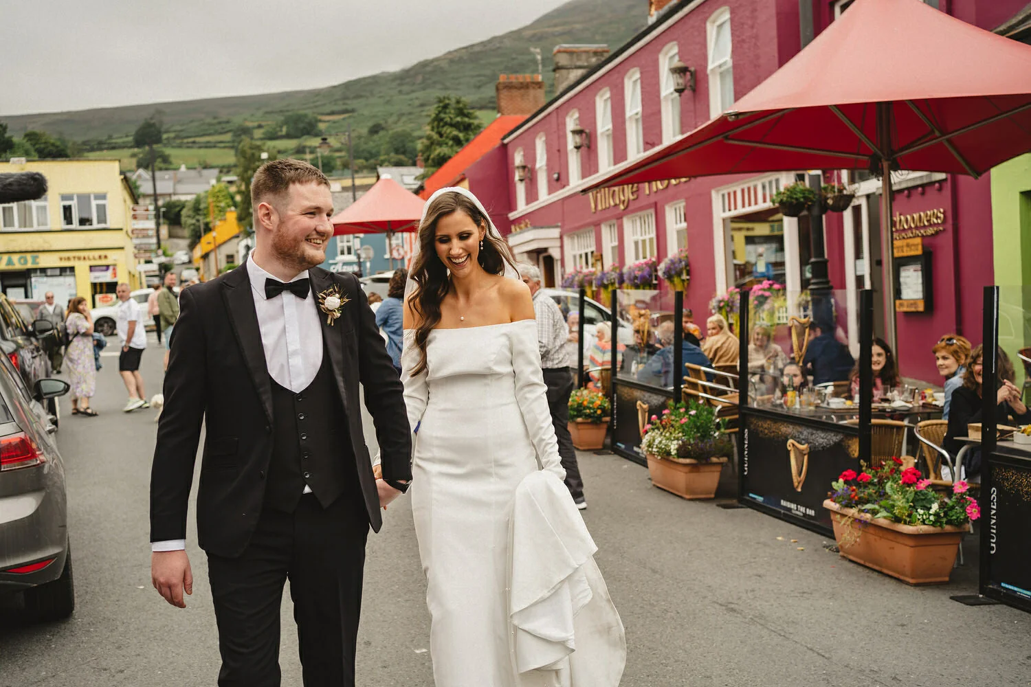  Carlingford Four Seasons Hotel Wedding Prices. Wedding Photos. Wedding Photography. Carlingford Priory. Carlingford colourful buildings.  