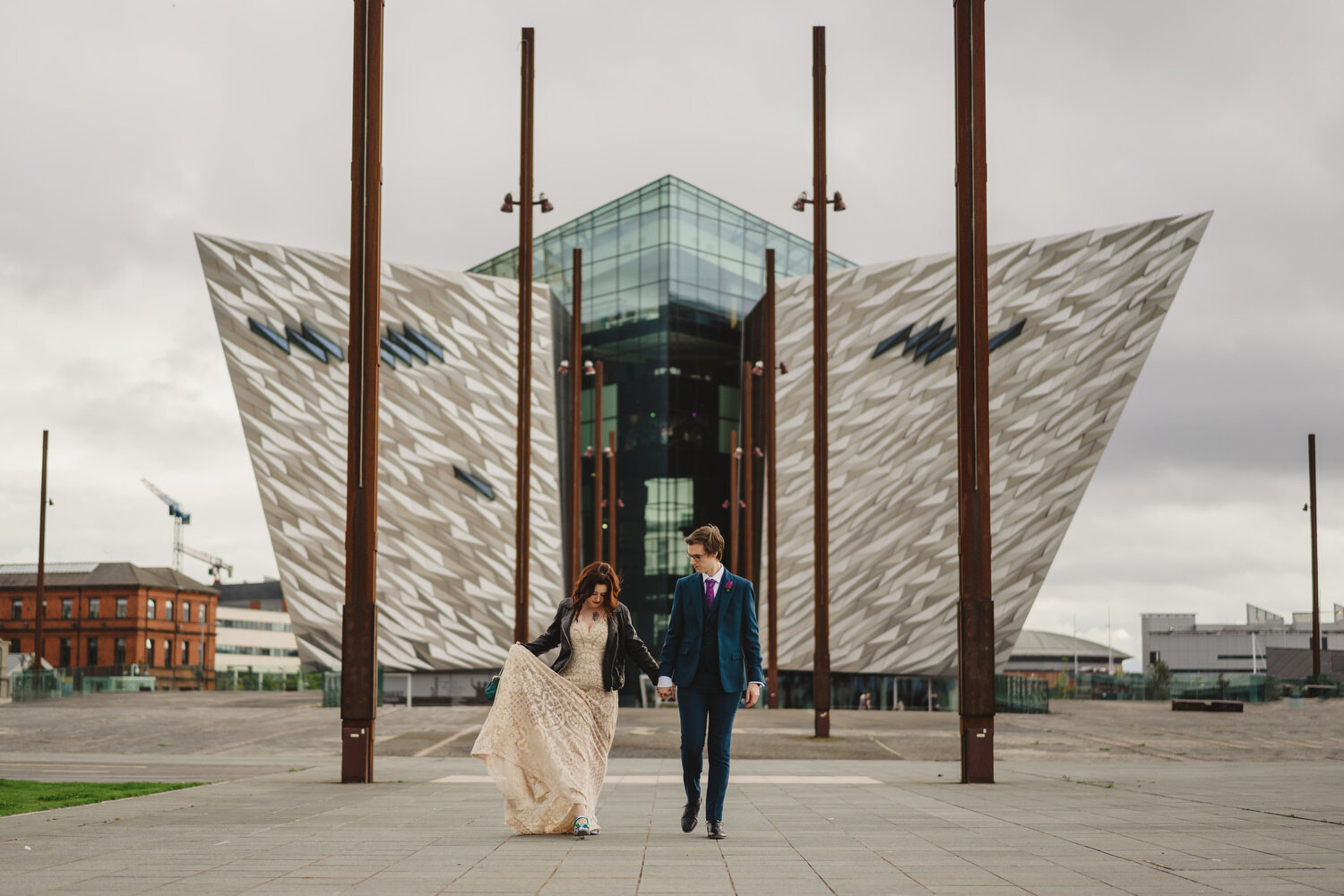  Stephanie and Richard’s wedding in SS Nomadic at Titanic Quarter Belfast wedding photos. 