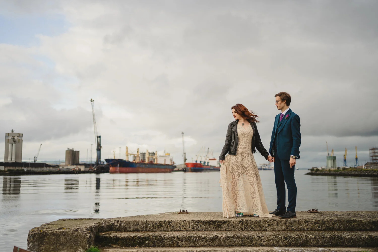  Stephanie and Richard’s wedding in SS Nomadic at Titanic Quarter Belfast wedding photos. 