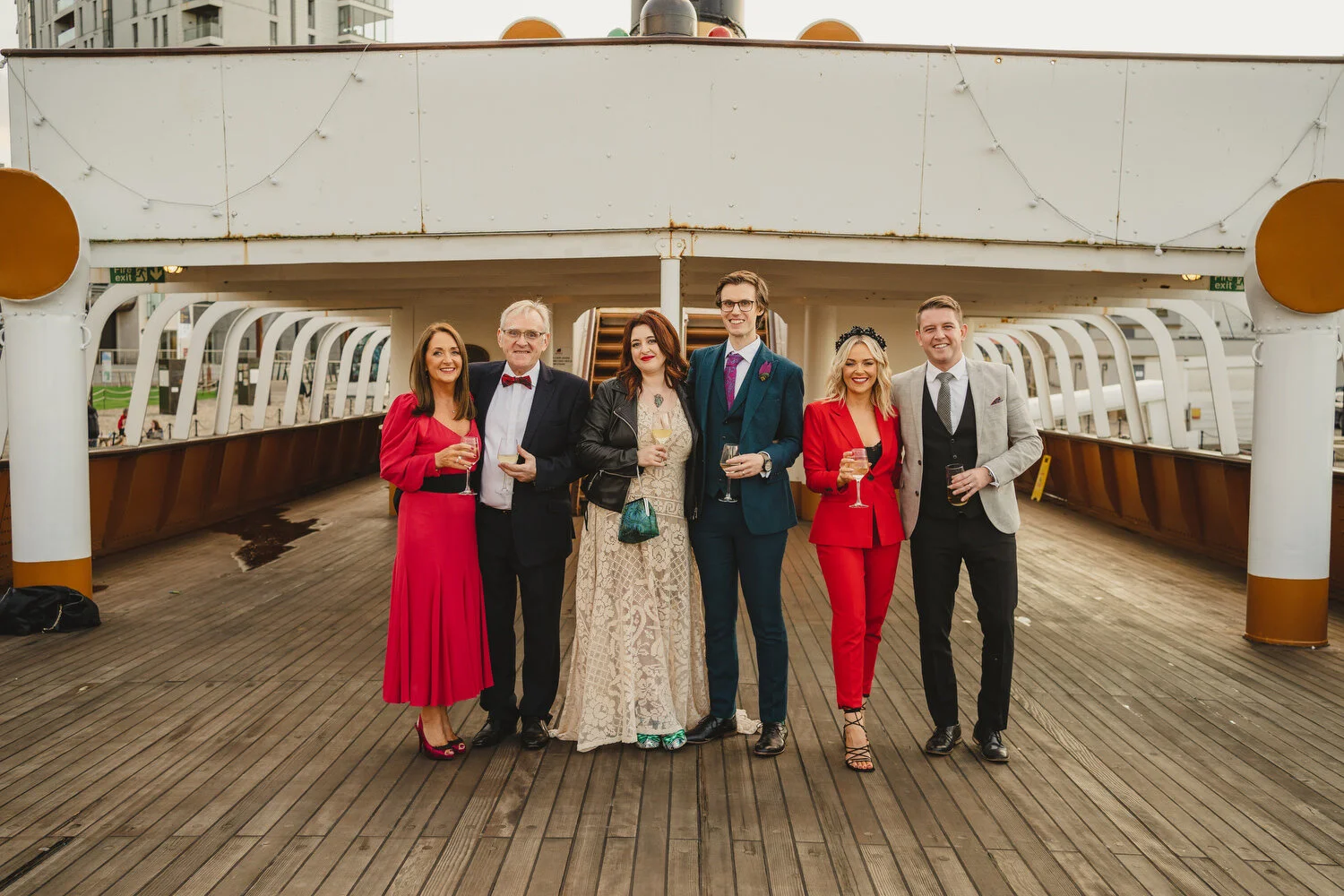  Stephanie and Richard’s wedding in SS Nomadic at Titanic Quarter Belfast wedding photos. 