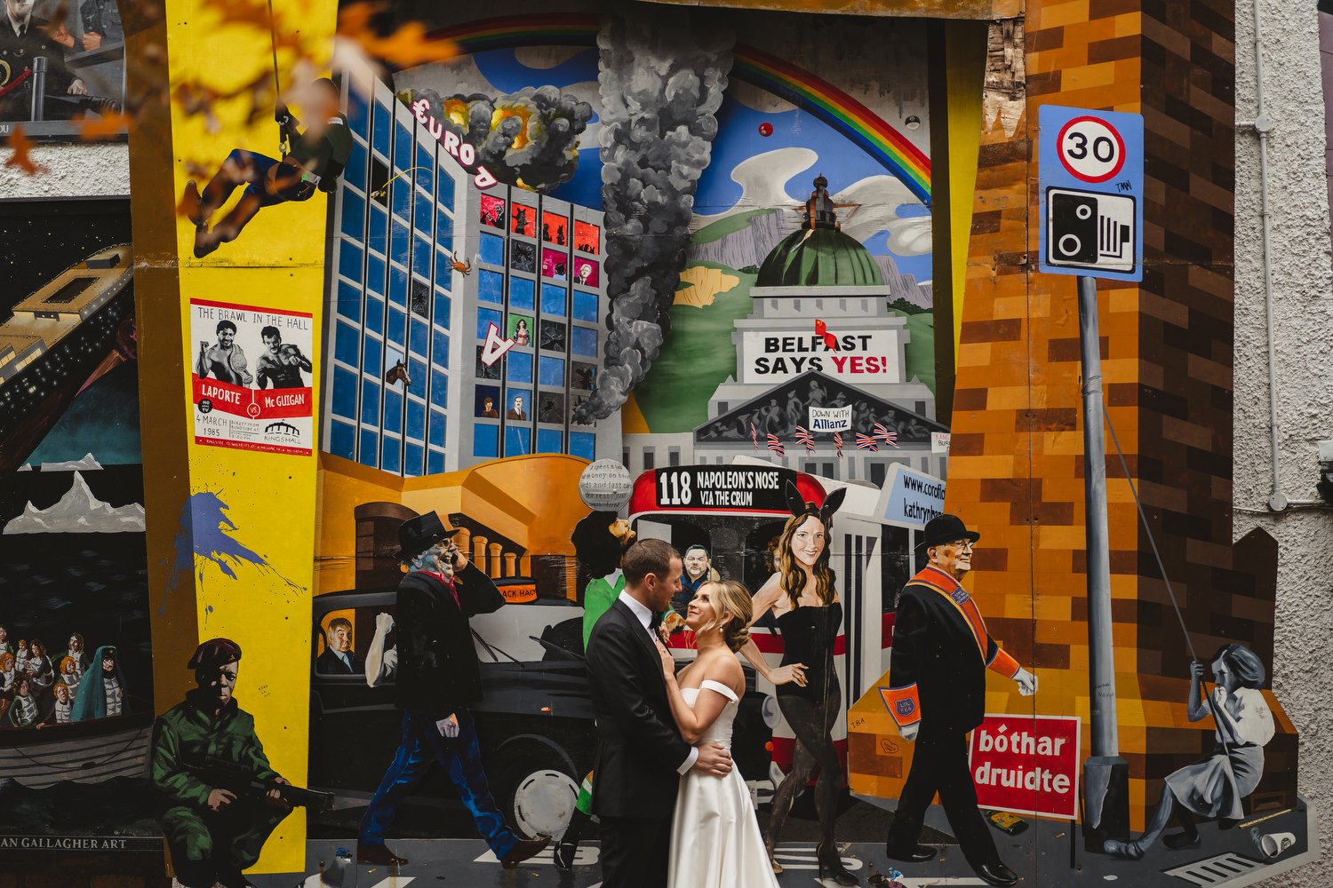  Jack McGarry and Katie Marino’s Wedding in Larchfield, Lisburn with Photographs in Belfast’s Cathedral Quarter, The Duke of York and the Merchant Hotel. Katie wore a gorgeous dress by Karen Willis Holmes, while Jack dressed in a black tie. Flowers w