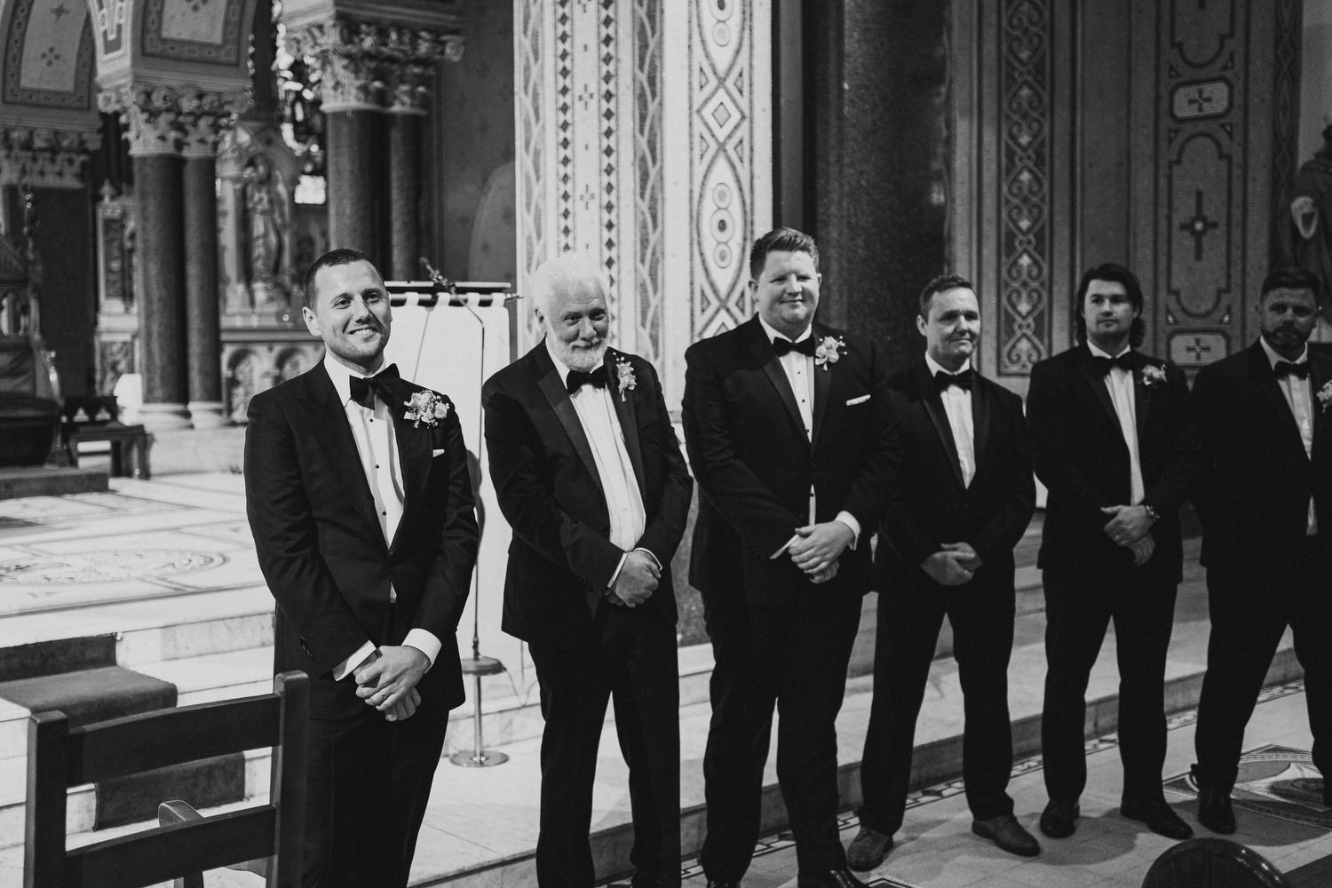  Jack McGarry and Katie Marino’s Wedding in Larchfield, Lisburn with Photographs in Belfast’s Cathedral Quarter, The Duke of York and the Merchant Hotel. Katie wore a gorgeous dress by Karen Willis Holmes, while Jack dressed in a black tie. Flowers w