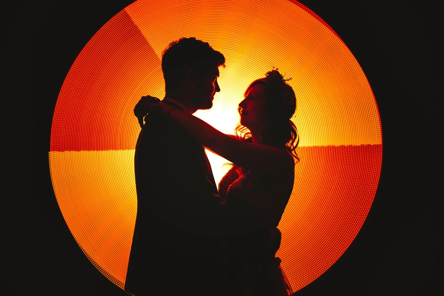  John and Cathy Wedding Photos at Clandeboye Lodge, Cultra with Lightpainting using a pixel stick 