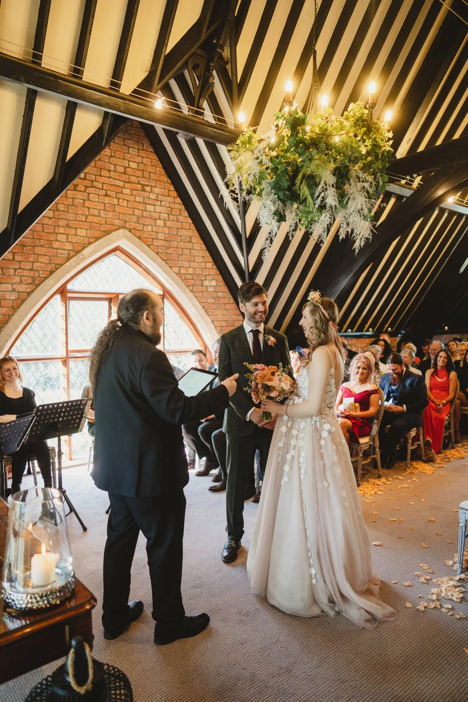  John and Cathy Wedding Photos at Clandeboye Lodge, Cultra with Lightpainting using a pixel stick 