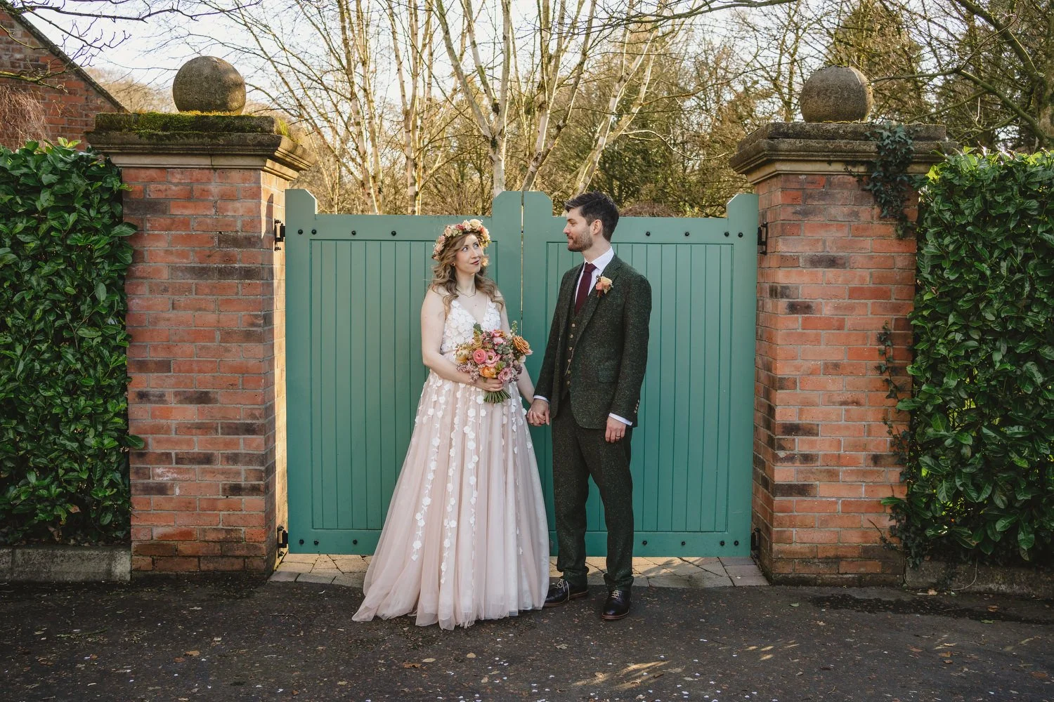  John and Cathy Wedding Photos at Clandeboye Lodge, Cultra with Lightpainting using a pixel stick 